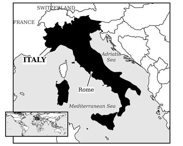 Map of Italy